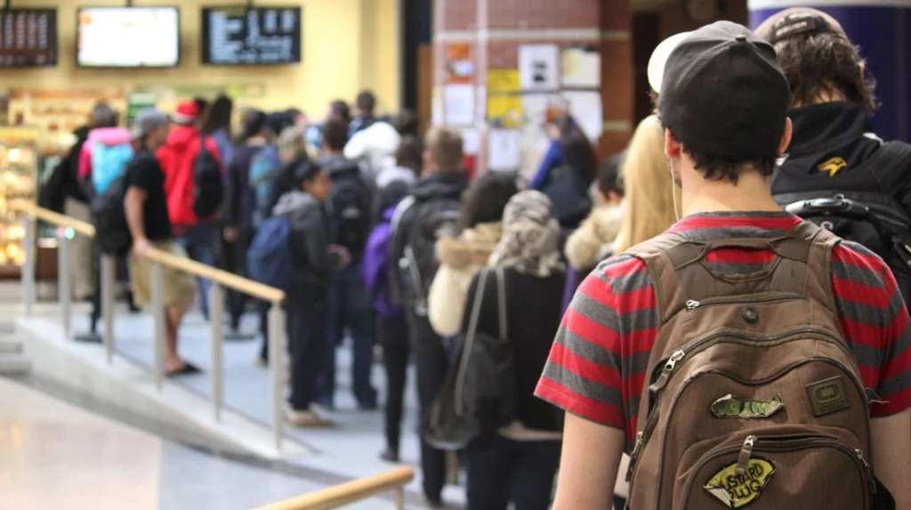 Canadians enjoy lining up for things